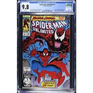 Spider-Man Unlimited #1 CGC 9.8 CARNAGE!  - 1st App. Shriek Maximum 865022